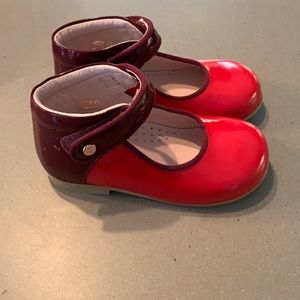 Toddler Girls Red Patent Leather Dress Shoes